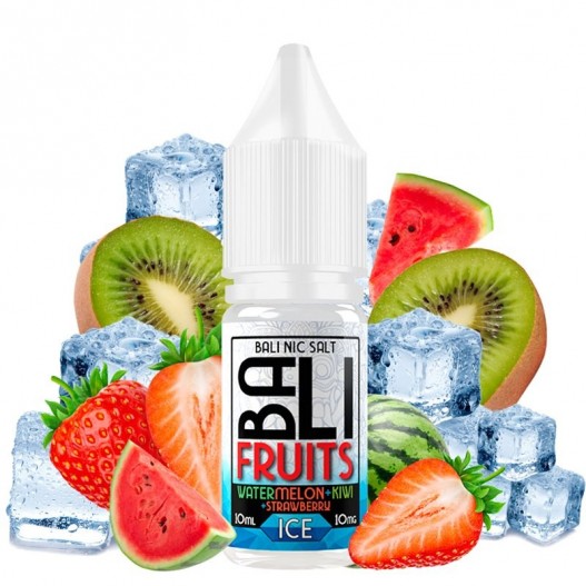 Sales de Nicotina Bali Fruits Watermelon Kiwi Strawberry Ice 10ml