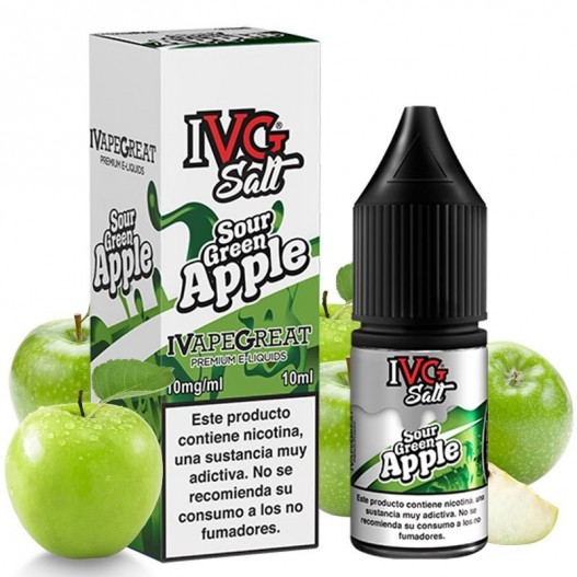 [Sales] Sour Green Apple 10ml - IVG Salt