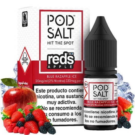 Sales de Nicotina Pod Salt Blue Razapple Ice 10ml