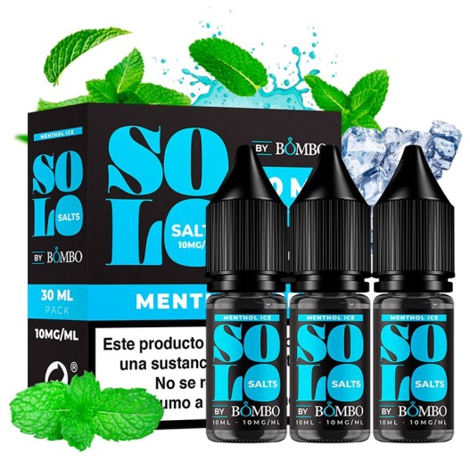 [Sales] Menthol Ice 3x10ml - Solo Salts by Bombo