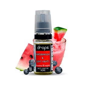 Sales de Nicotina Drops Watermelon & Soft Fruits 10ml