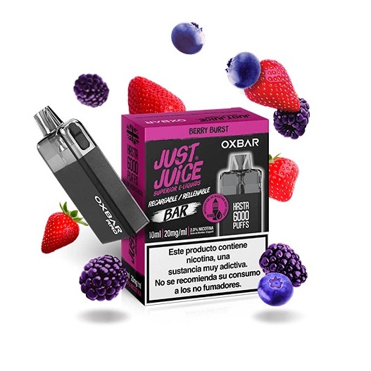 Just Juice & Oxbar Rellenable Berry Burst 20mg