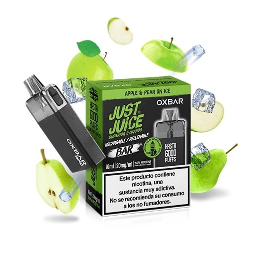 Just Juice & Oxbar Rellenable Apple & Pear On Ice 20mg