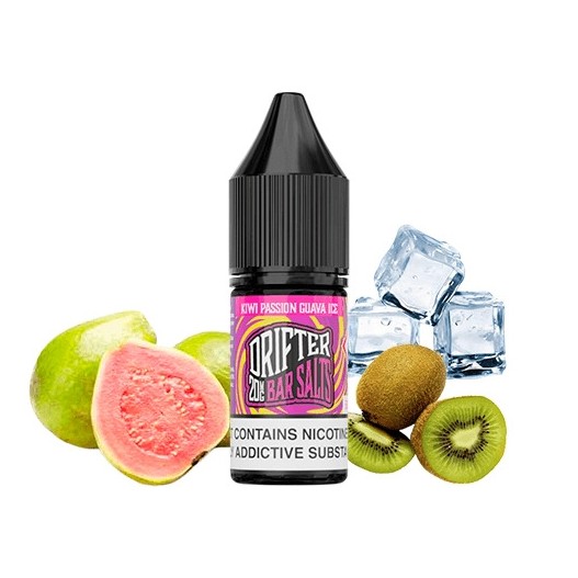 Sales de Nicotina Juice Sauz Drifter Bar Salts Kiwi Passion Guava Ice 10ml