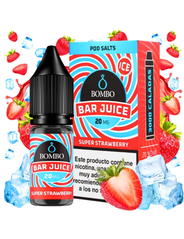 Bombo Salts Bar Juice Super Strawberry Ice 10ml