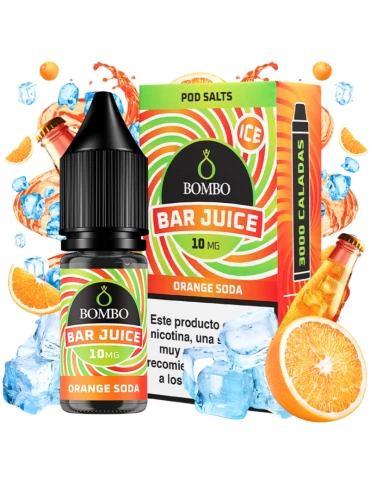 Bombo Salts Bar Juice Orange Soda Ice 10ml