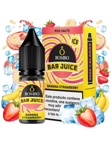 Bombo Salts Bar Juice Banana Strawberry Ice