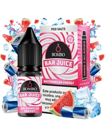 Bombo Salts Bar Juice Watermelon Energy Ice 10ml