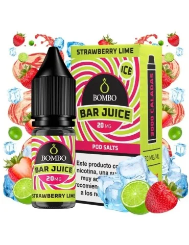 Bombo Salts Bar Juice Strawberry Lime Ice 10ml