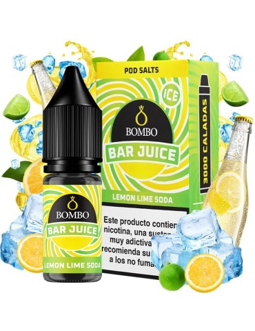 Bombo Salts Bar Juice Lemon Lime Soda Ice 10ml