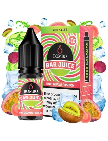 Bombo Salts Bar Juice Kiwi Guava Passion Ice 10ml