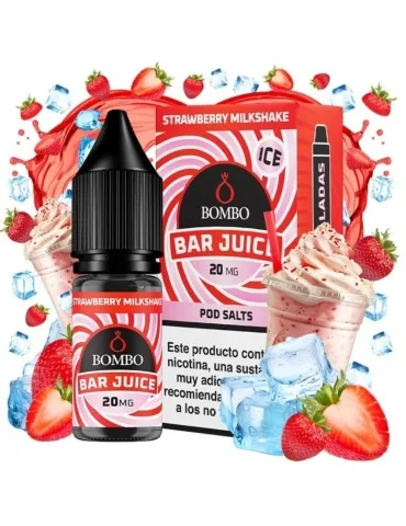 Bombo Salts Bar Juice Strawberry Milkshake Ice 10ml