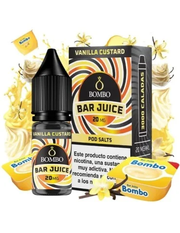 Bombo Salts Bar Juice Vanilla Custard 10ml