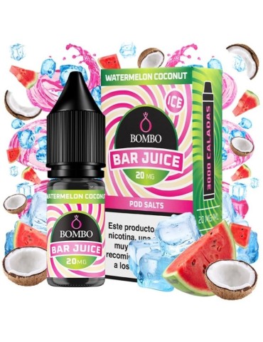 Bombo Salts Bar Juice Watermelon Coconut Ice 10ml