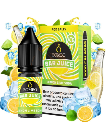 Bombo Salts Bar Juice Lemon Lime Soda Ice 10ml