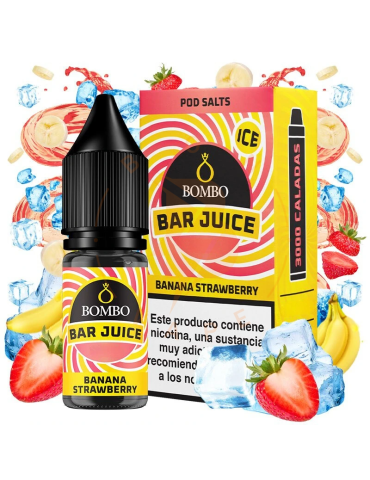 Bombo Salts Bar Juice Banana Strawberry Ice 10ml