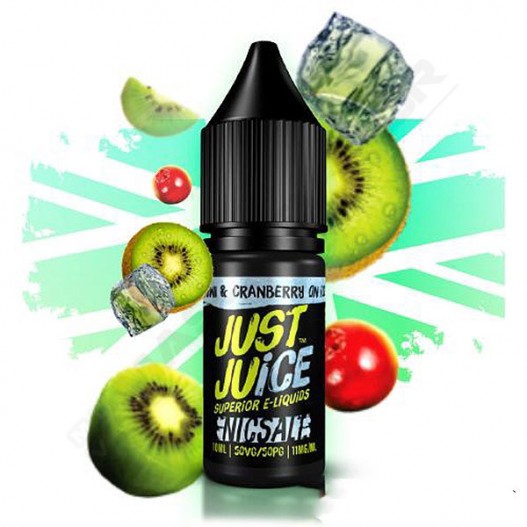 Sales de Nicotina Just Juice Kiwi & Cranberry On Ice 10ml