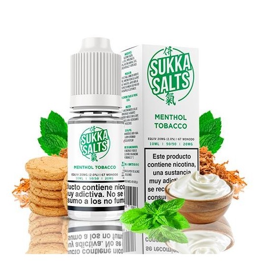 Sales de Nicotina Sukka Salts Tobacco Menthol 10ml