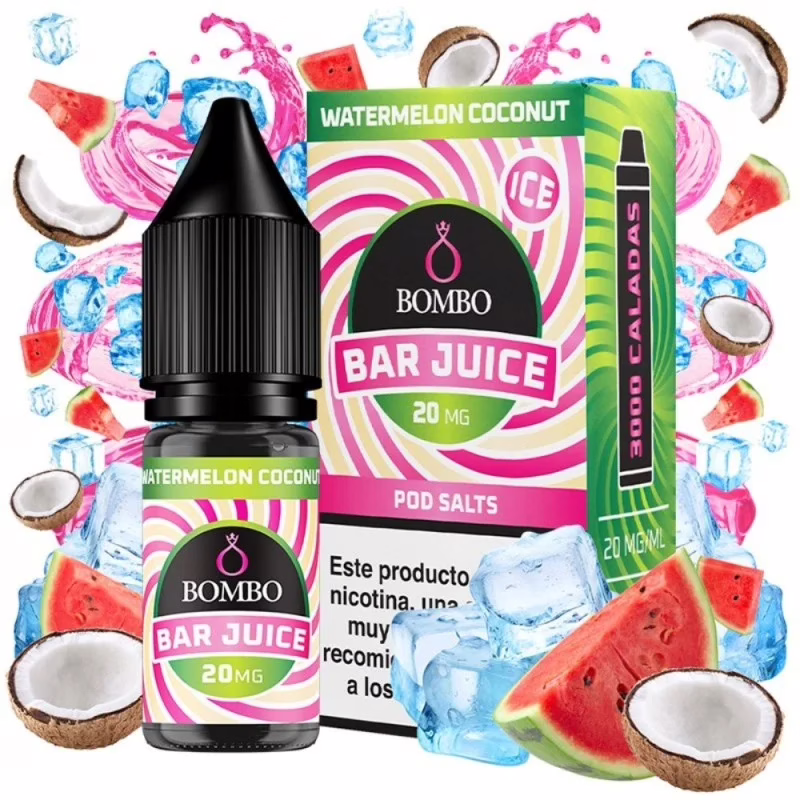 Bombo Salts Bar Juice Watermelon Coconut Ice 10ml