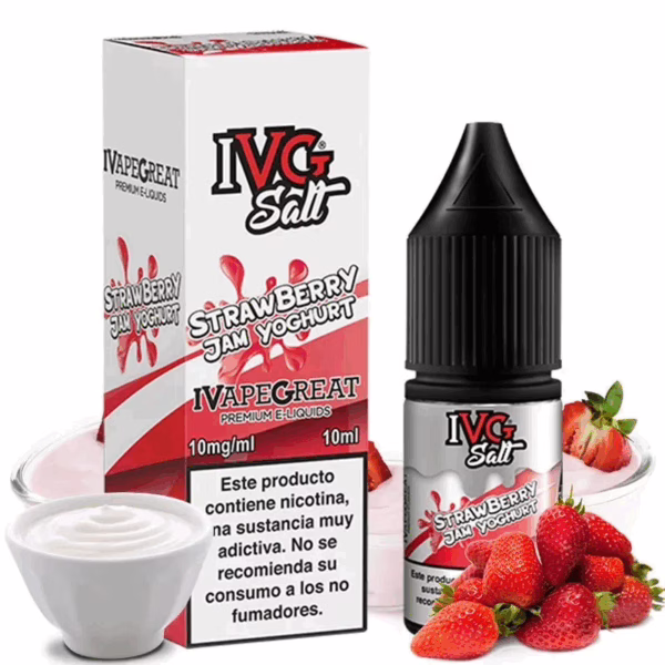 IVG Salt Strawberry Jam Yoghurt 10ml