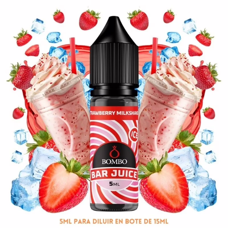 Aroma Bombo Bar Juice Strawberry Milkshake Ice Mini Longfill