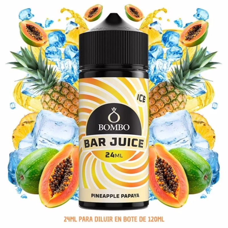 Aroma Longfill Bombo Bar Juice Pineapple Papaya Ice 24ml