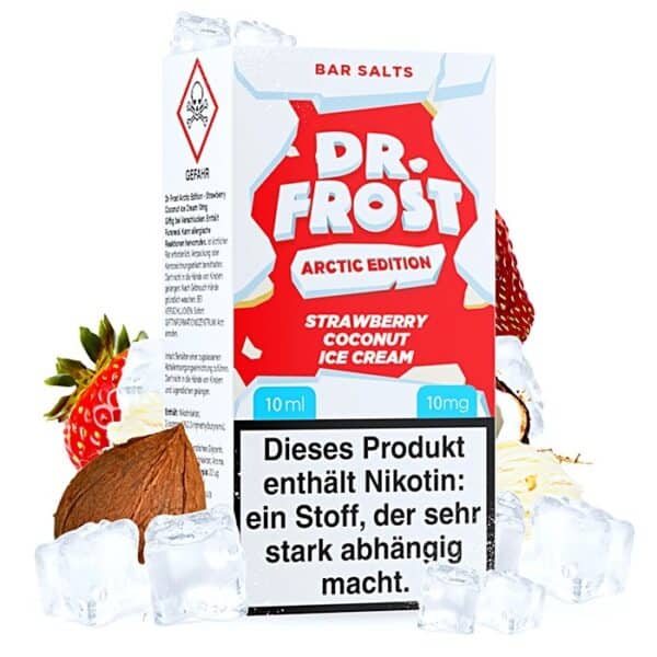 Salts Dr Frost Strawberry Coconut Ice Cream 10ML